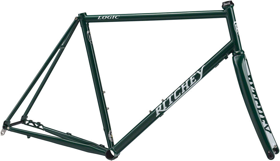 Road Logic Disc Frameset - 700c Steel Green 59cm - Bicycle Warehouse