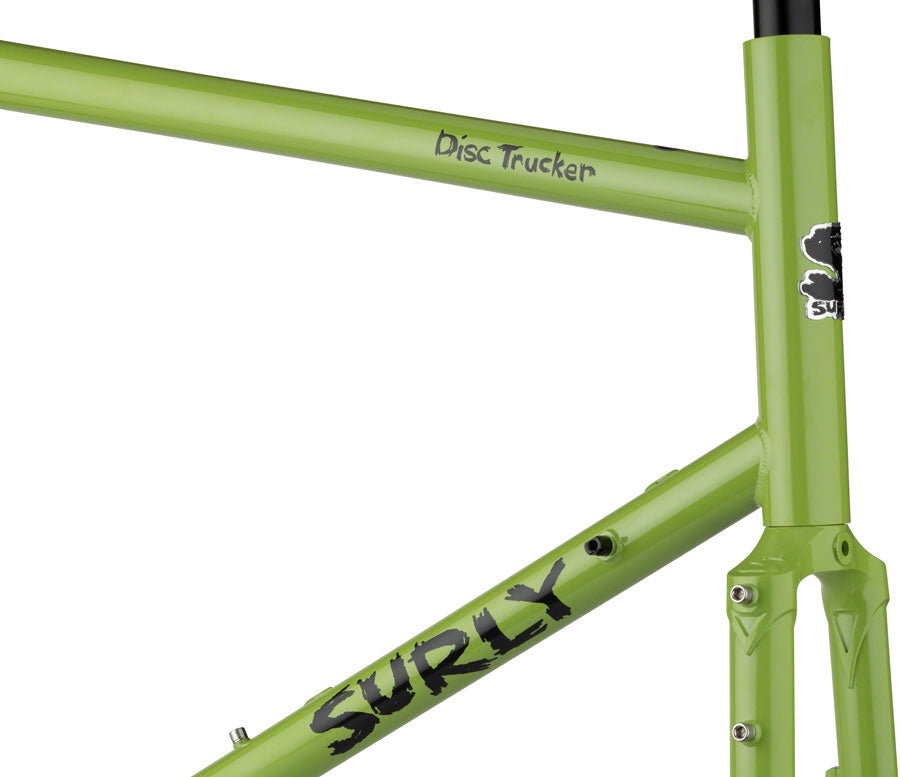 Disc Trucker Frameset - 700c Steel Pea Lime Soup 62cm - Bicycle Warehouse