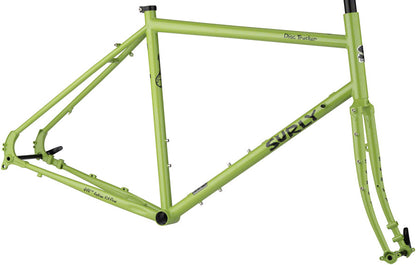 Disc Trucker Frameset - 26" Steel Pea Lime Soup 56cm - Bicycle Warehouse