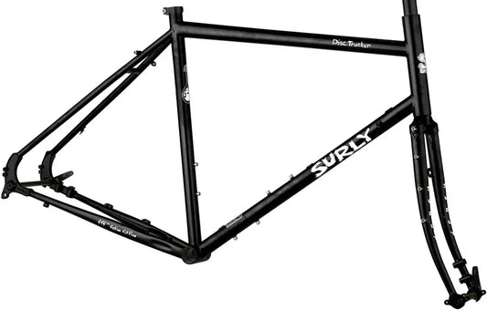 Disc Trucker Frameset - 26" Steel Hi-Viz Black 42cm - Bicycle Warehouse