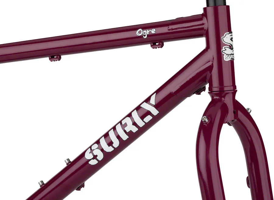 Ogre Frameset - 29" Steel Fermented Plum X-Large - Bicycle Warehouse