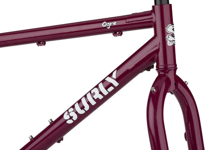Ogre Frameset - 29" Steel Fermented Plum X-Large - Bicycle Warehouse