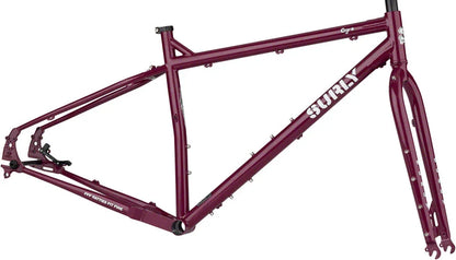 Ogre Frameset - 29" Steel Fermented Plum X-Large - Bicycle Warehouse
