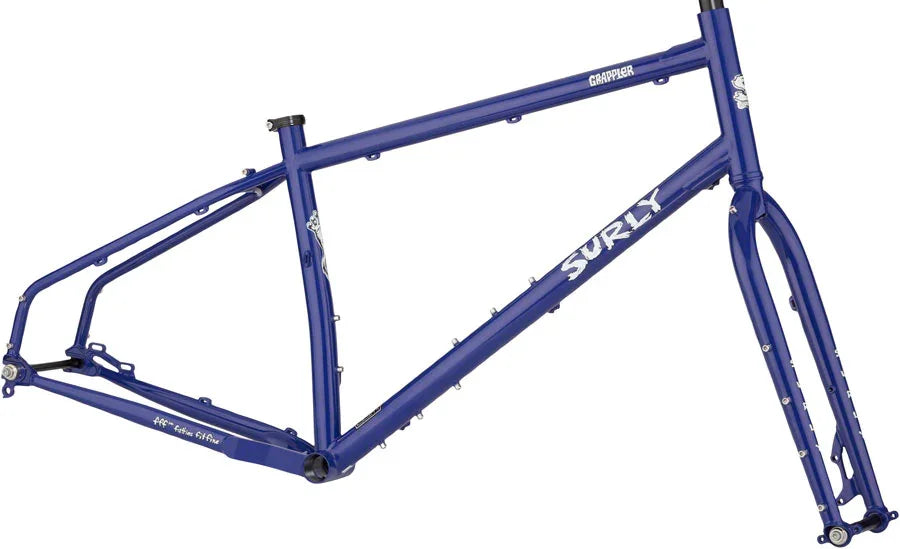 Grappler Frameset - 27.5 Steel Subterranean Homesick Blue Medium - Bicycle Warehouse