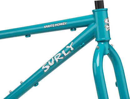 Karate Monkey Frameset - 27.5" Steel Lost at Sea Blue Blue X-Small - Bicycle Warehouse