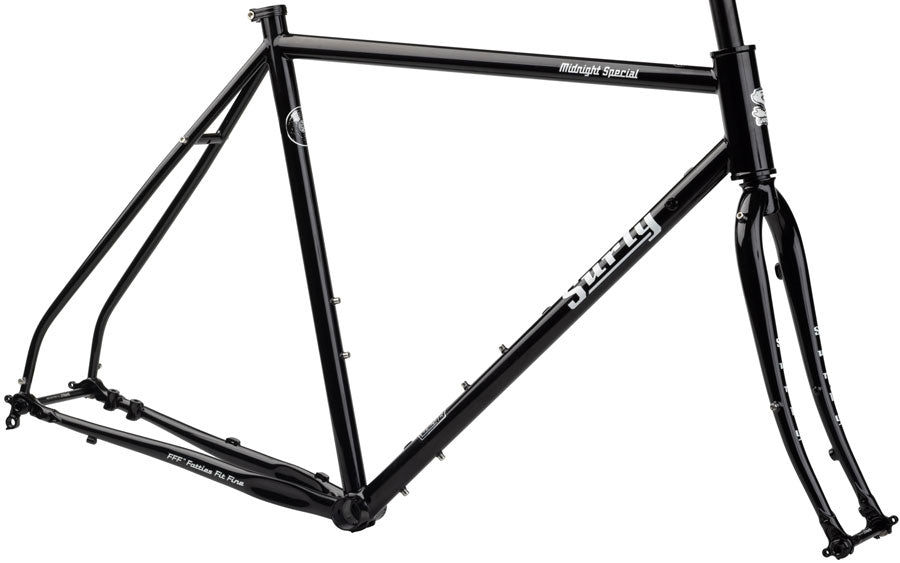 Midnight Special Frameset - 650b/700c Steel Hi-Viz Black