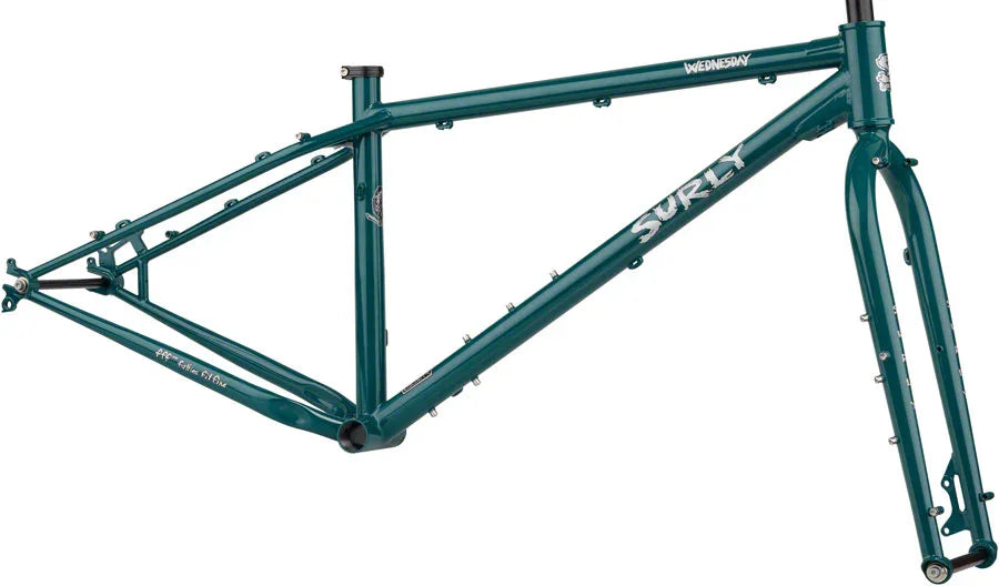 Wednesday Fat Bike Frameset - 26" Steel OG Algae X-Small - Bicycle Warehouse