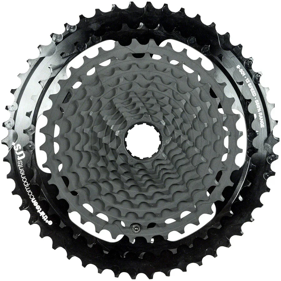 e*thirteen TRS Plus Cassette - 12 Speed 9-46t Black For XD Driver Body - Bicycle Warehouse