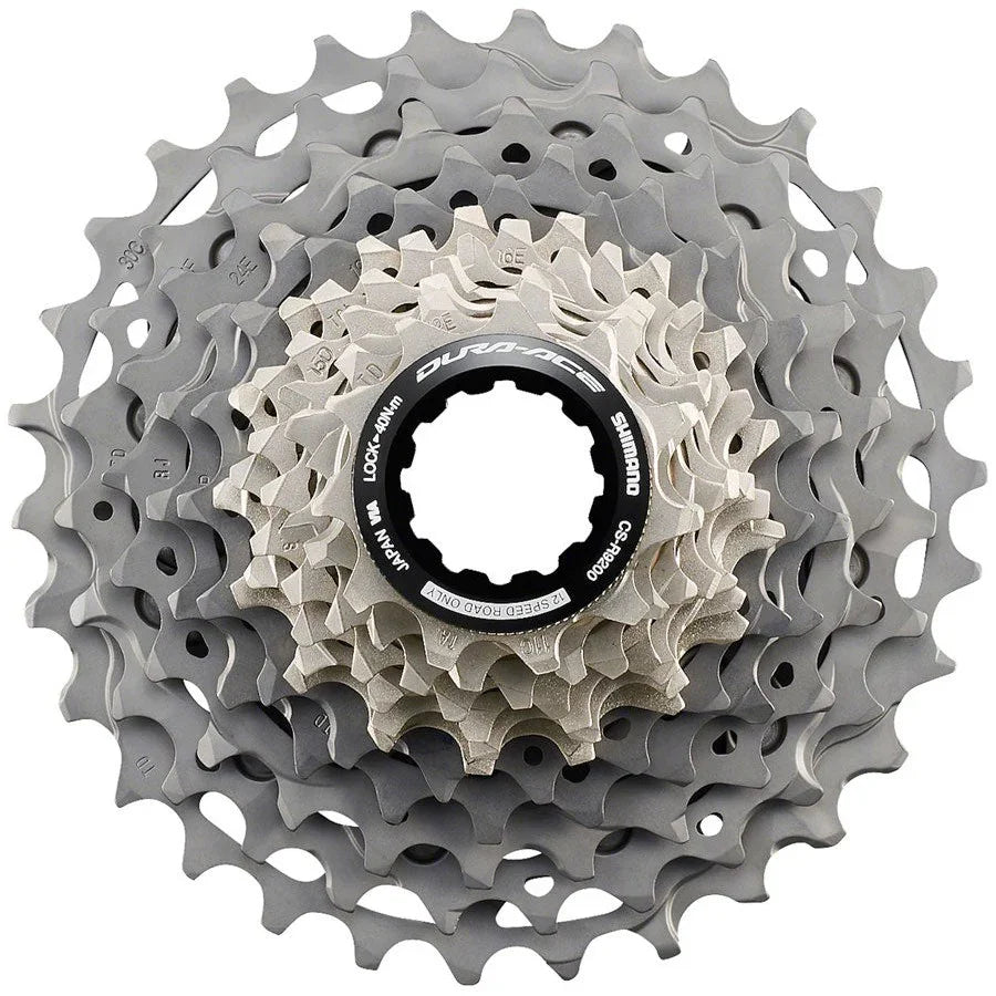 Shimano Dura-Ace CS-R9200 Cassette - 12-Speed, 11-30t - Unclassified - Bicycle Warehouse