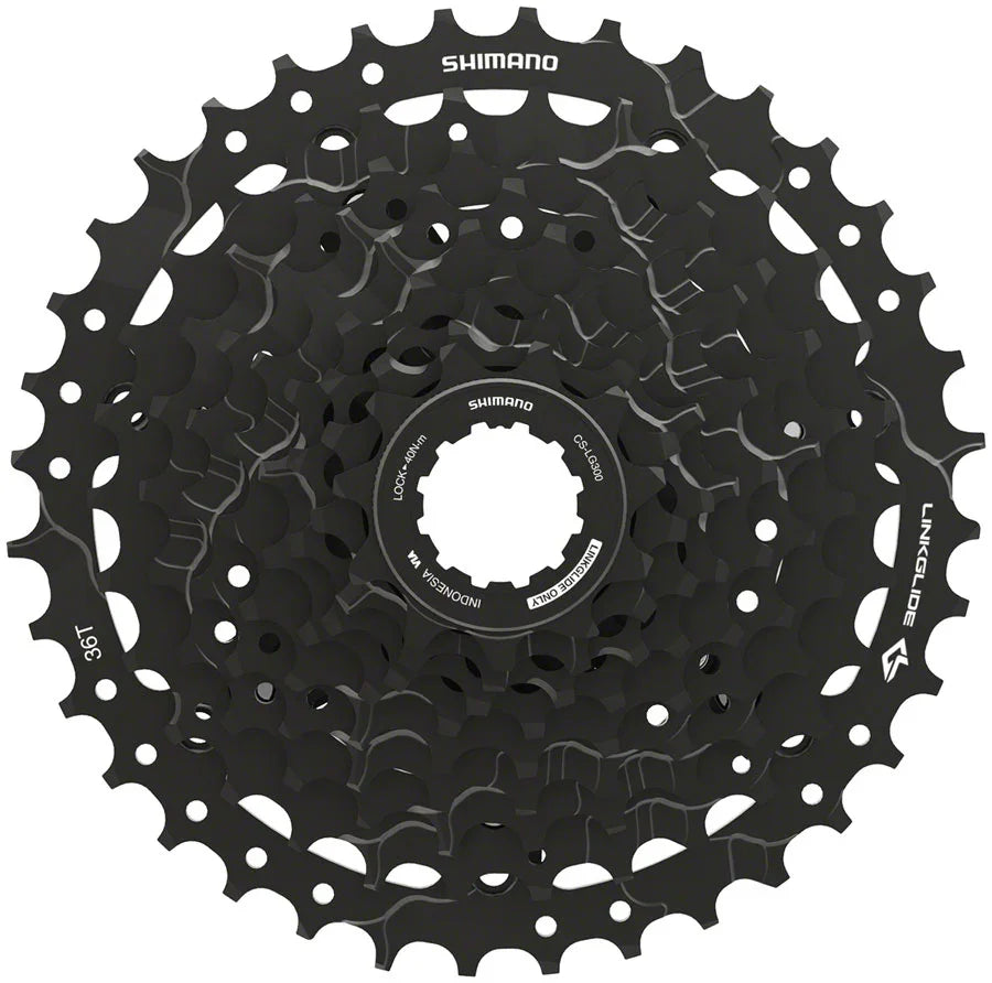 CUES CS-LG300-9 Cassette - 9-Speed 11-36t LINKGLIDE Black - Bicycle Warehouse