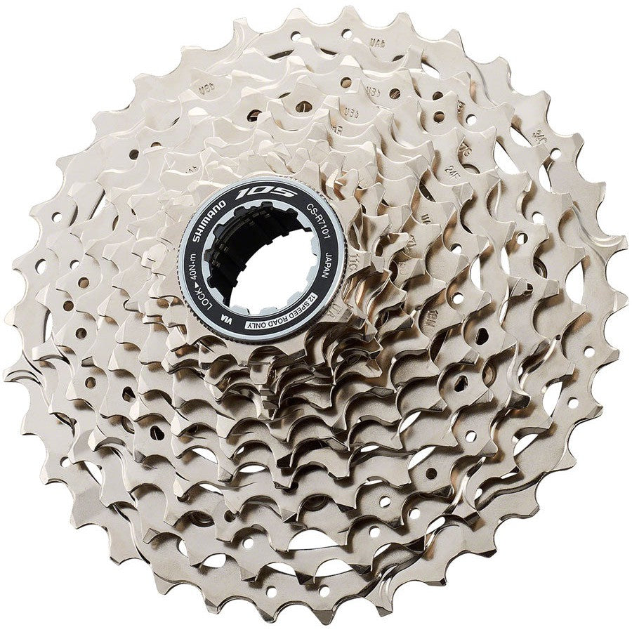 Shimano 105 CS-R7101-12 Cassette - 12-Speed, 11-34t, HG L2 - Cassettes - Bicycle Warehouse