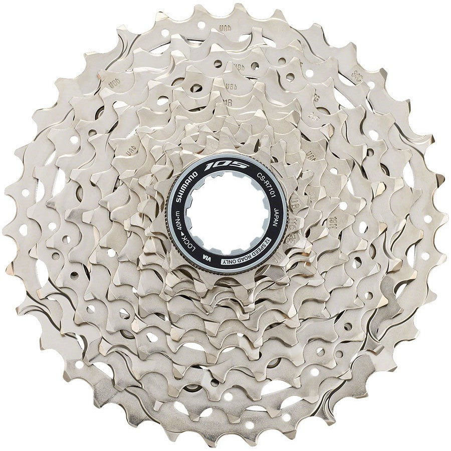 Shimano 105 CS-R7101-12 Cassette - 12-Speed, 11-34t, HG L2 - Cassettes - Bicycle Warehouse