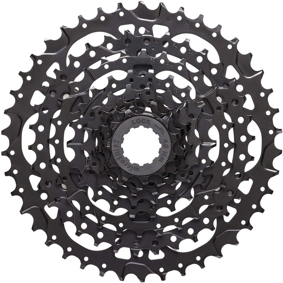 microSHIFT Acolyte Cassette - 8 Speed, 11-42t - Drivetrain - Bicycle Warehouse