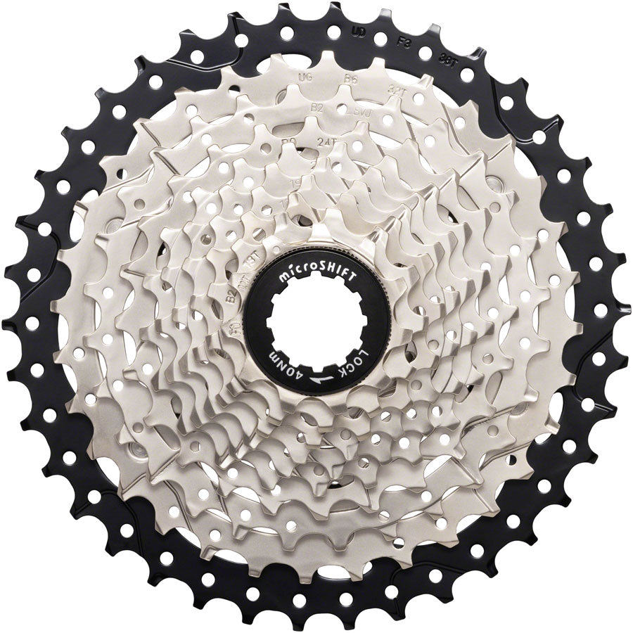 Sword Cassette - 10 Speed 11-38t Full Steel Construction Satin Nickel - Bicycle Warehouse