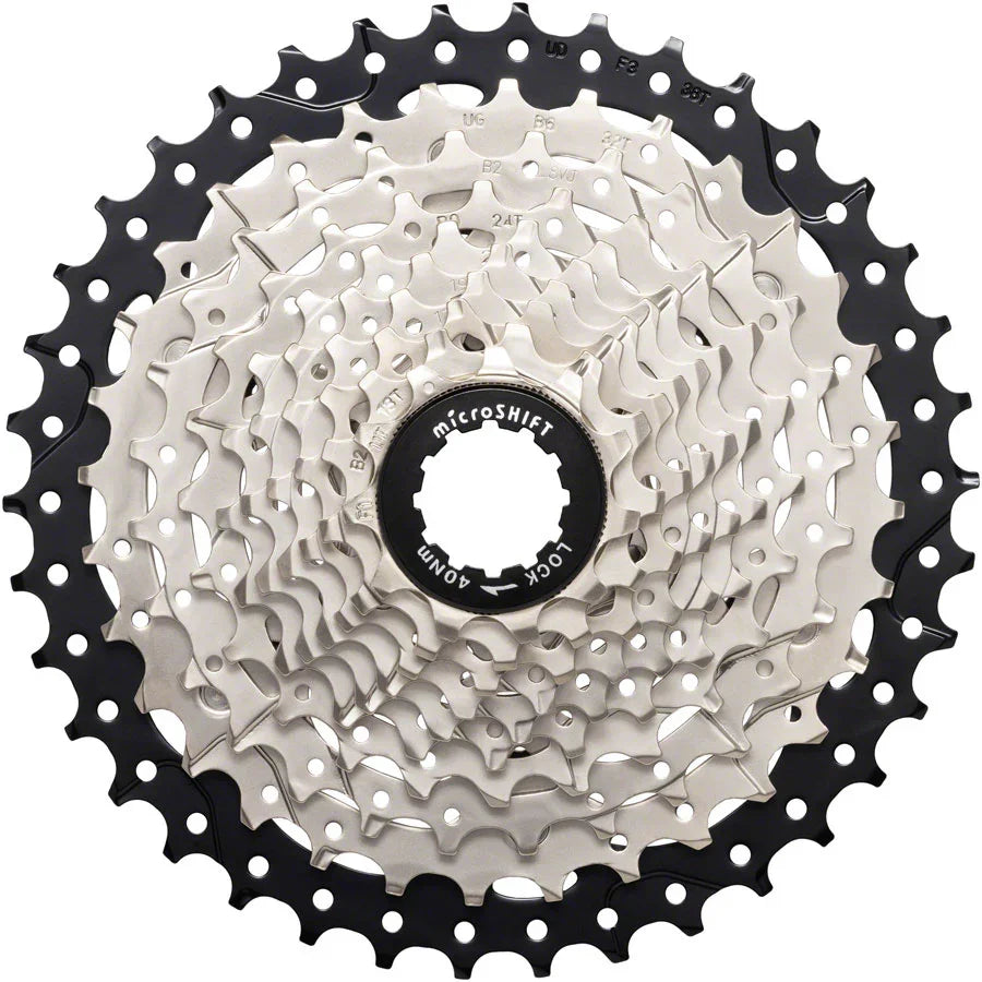 Sword Cassette - 10 Speed 11-38t Full Steel Construction Satin Nickel - Bicycle Warehouse