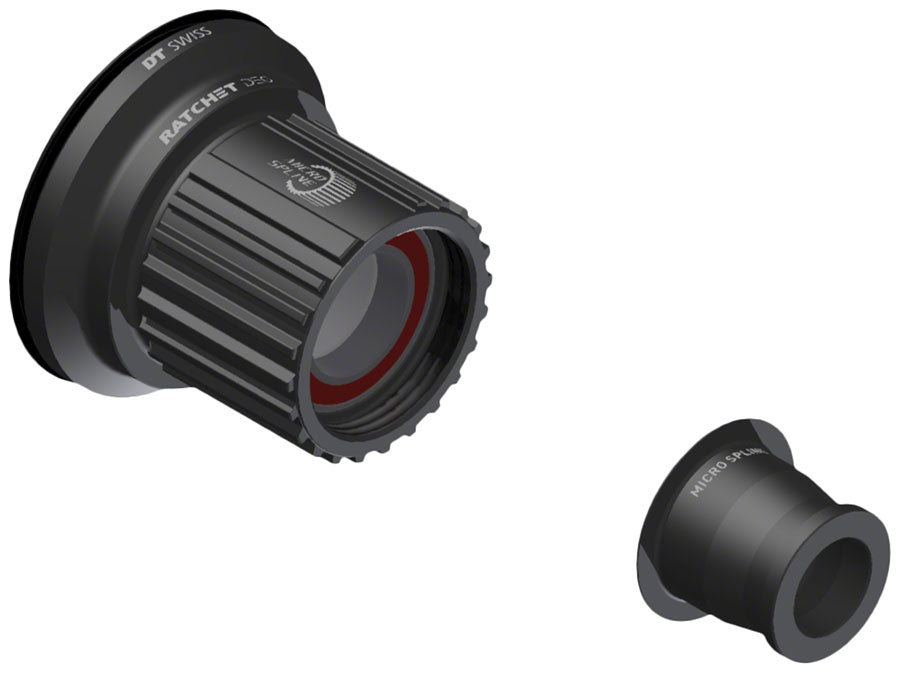 Ratchet DEG Freehub Body - Shimano Micro Spline Light Aluminum Ceramic Ball Bearing w/ End Cap 12 x 148 mm - Bicycle Warehouse