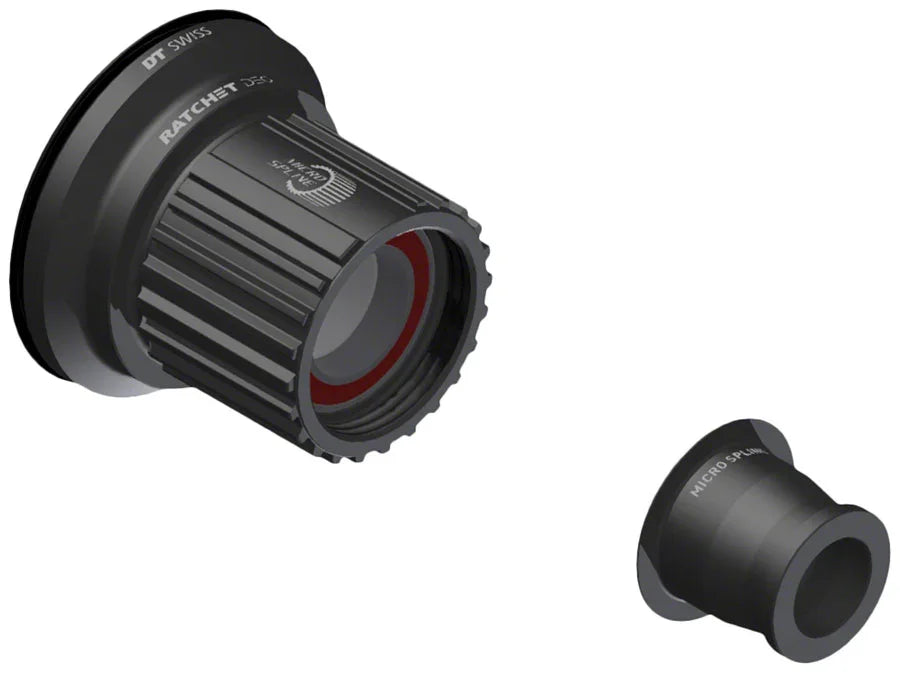 Ratchet DEG Freehub Body - Shimano Micro Spline Light Aluminum Ceramic Ball Bearing w/ End Cap 12 x 148 mm - Bicycle Warehouse