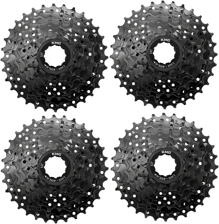 REACT Cassette - 8-Speed 11-32t HG Driver Compatible Black 4 pk. - Bicycle Warehouse