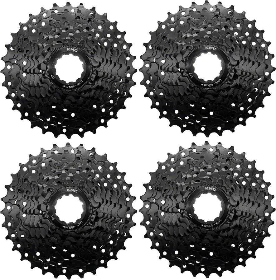 REACT Cassette - 9-Speed 11-32t HG Driver Compatible Black 4 pk. - Bicycle Warehouse