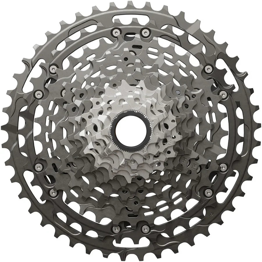 Shimano XTR CS-M9200-12 Cassette - 12-Speed 9-45t Hyperglide+ Micro Spline Gray - Bicycle Warehouse