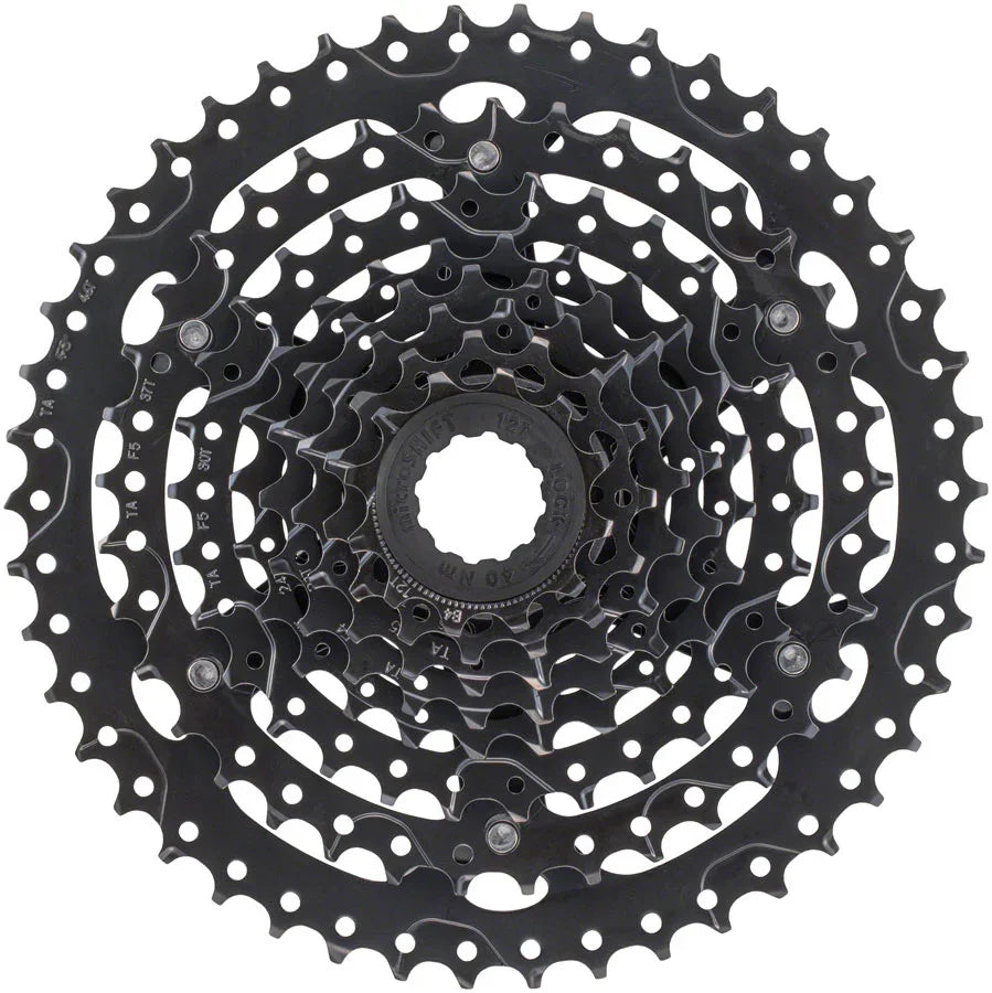 Acolyte Cassette - 8 Speed 12-46t Black ED Coated - Bicycle Warehouse