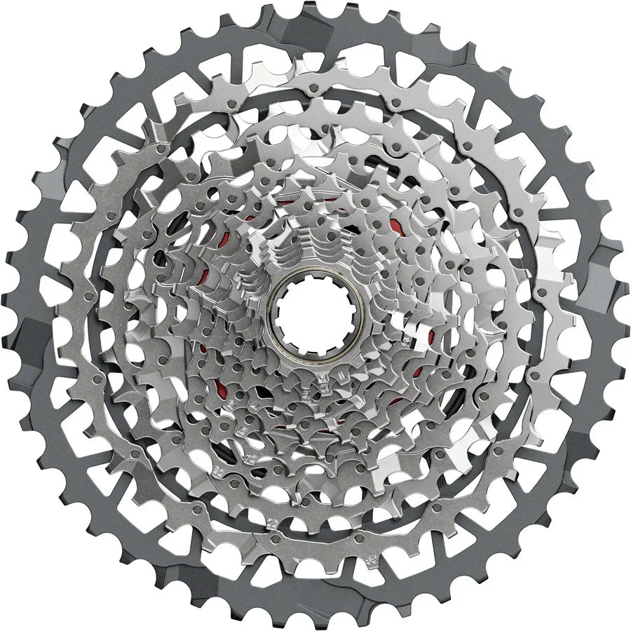SRAM Rival XPLR XG-1351 Cassette - 13-Speed 10-46t For XDR Driver Silver E1 - Bicycle Warehouse
