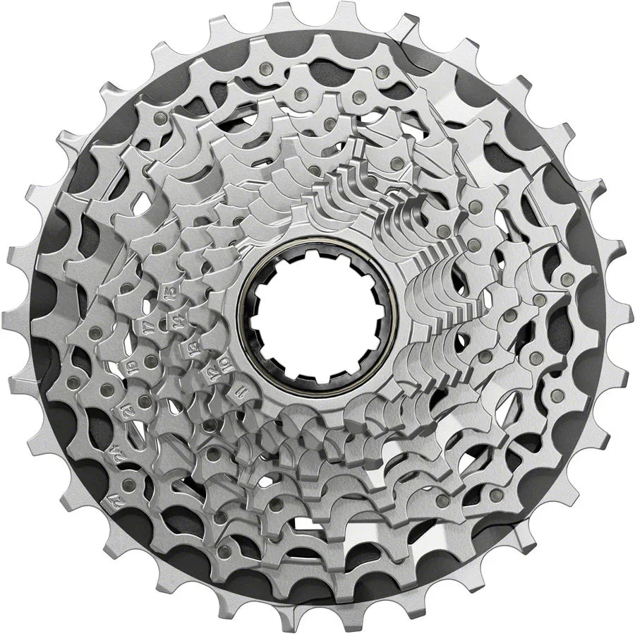 SRAM Force XG-1270 Cassette - 12-Speed 10-30t Silver For XDR Driver Body E1 - Bicycle Warehouse