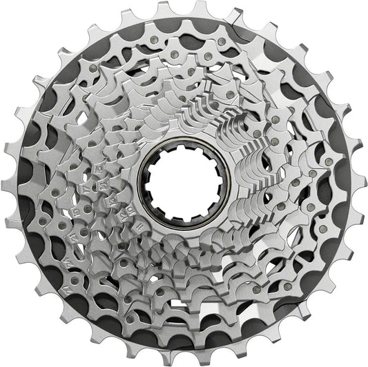 SRAM Force XG-1270 Cassette - 12-Speed 10-30t Silver For XDR Driver Body E1 - Bicycle Warehouse