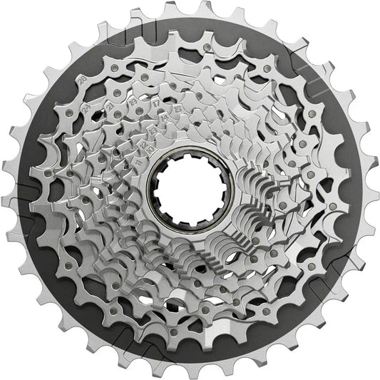 SRAM Force XG-1270 Cassette - 12-Speed 10-33t Silver For XDR Driver Body E1 - Bicycle Warehouse