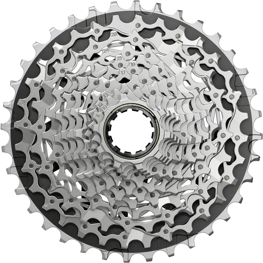 SRAM Force XG-1270 Cassette - 12-Speed 10-36t Silver For XDR Driver Body E1 - Bicycle Warehouse