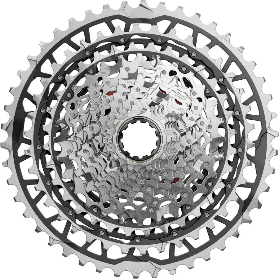 SRAM Force XPLR XG-1371 Cassette - 13-Speed 10-46t For XDR Driver Silver E1 - Bicycle Warehouse