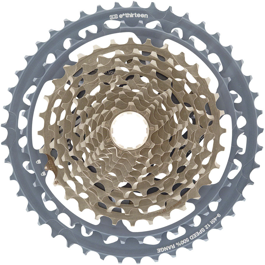 e*thirteen Helix Race Cassette - 12-Speed 9-45t Gray - Bicycle Warehouse