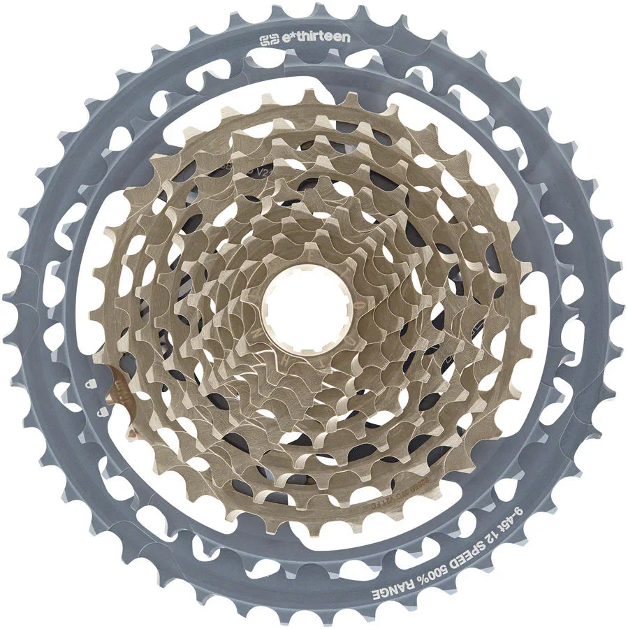e*thirteen Helix Race Cassette - 12-Speed 9-45t Gray - Bicycle Warehouse