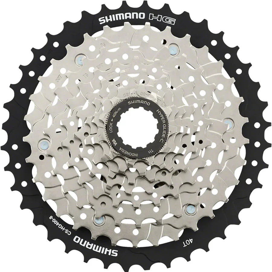 CS-HG400-8 Cassette - 8 Speed 11-40t Silver - Bicycle Warehouse