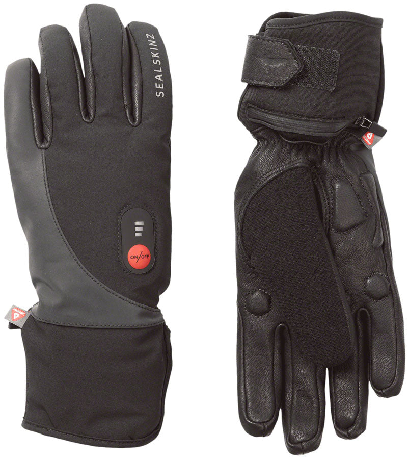 Upwell Heated Gloves - Black Small - Bicycle Warehouse