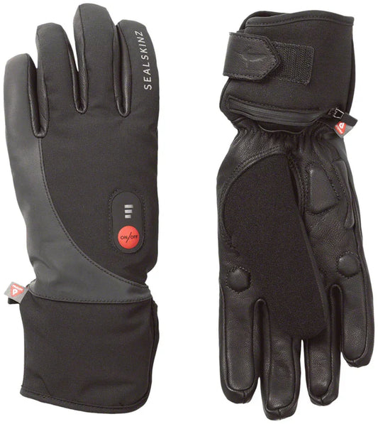 Upwell Heated Gloves - Black Small - Bicycle Warehouse