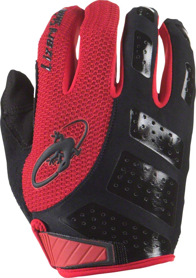 Monitor SL Gloves - Jet Black/Crimson Full Finger Medium - Bicycle Warehouse