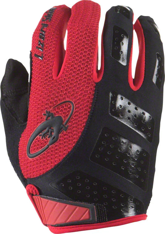 Monitor SL Gloves - Jet Black/Crimson Full Finger Medium - Bicycle Warehouse