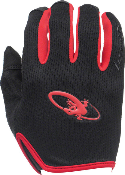 Monitor AM Gloves - Jet Black/Crimson Full Finger Medium - Bicycle Warehouse