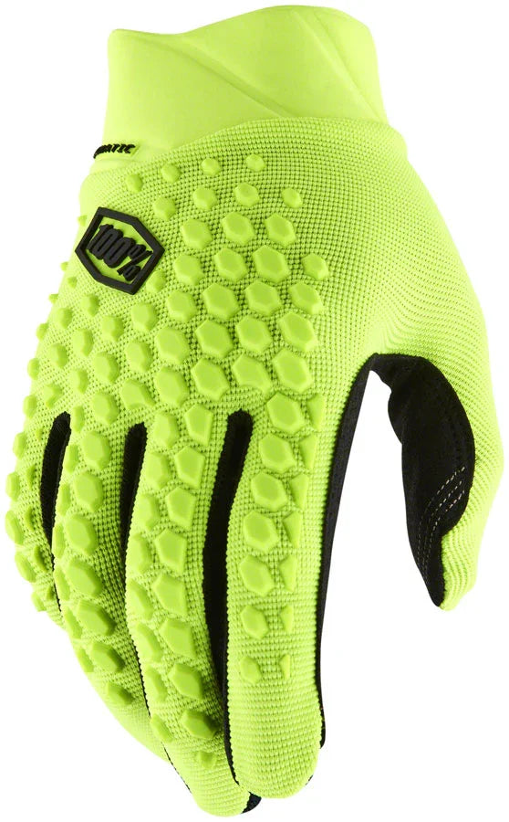 Geomatic Gloves - Flourescent Yellow Full Finger Mens Medium - Bicycle Warehouse