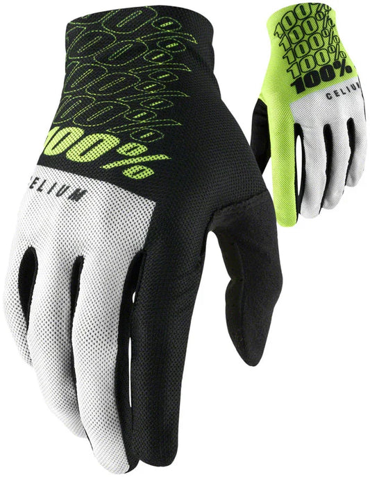 Celium Gloves - Yellow Full Finger Mens Small - Bicycle Warehouse