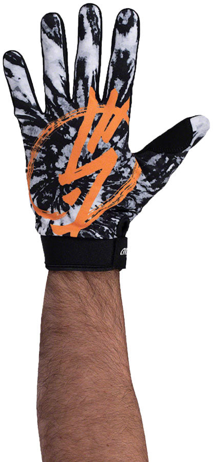 Conspire Gloves - Tangerine Tye Die Full Finger X-Large - Bicycle Warehouse