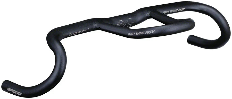 Full Speed Ahead Pro-Wing AGX Drop Handlebar - Aluminum 31.8mm 46cm Black - Bicycle Warehouse