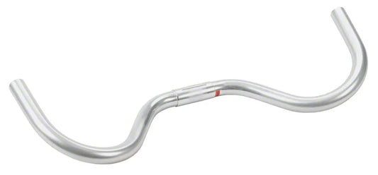 Nitto Moustache Handlebar: 26.0mm Bar Clamp 515mm Width Alloy Silver - Bicycle Warehouse