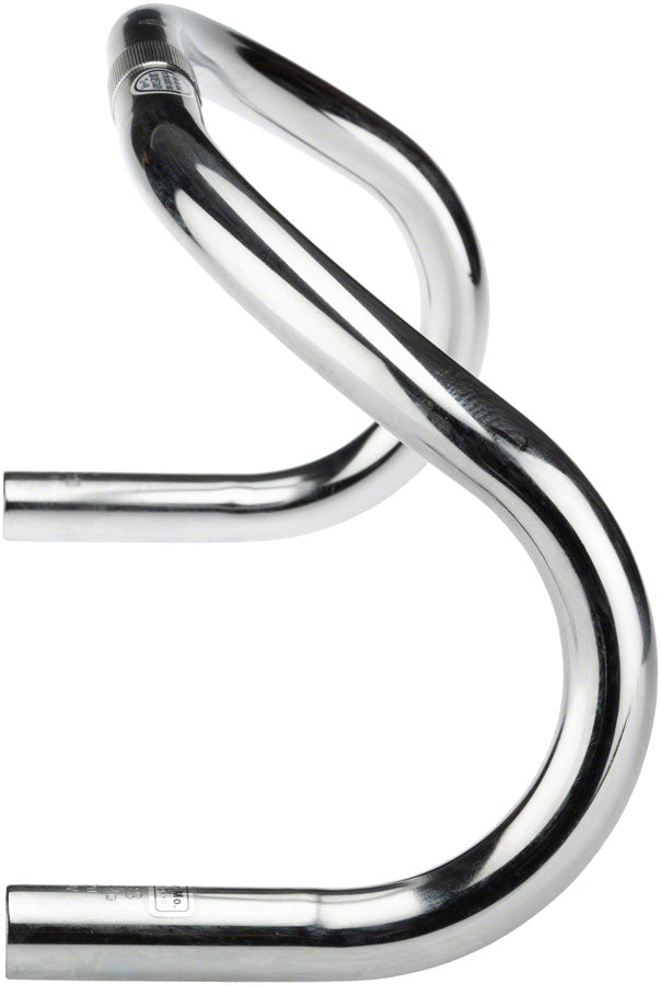 Track Drop Handlebar - Steel 25.4mm 42cm Silver - Bicycle Warehouse