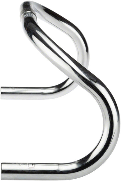 Track Drop Handlebar - Steel 25.4mm 42cm Silver - Bicycle Warehouse