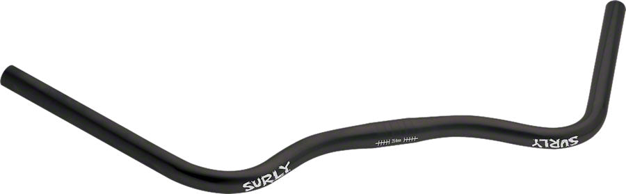 Surly Open Bar Handlebar - 25.4mm Clamp 666mm Width 40mm Rise Chromoly Black