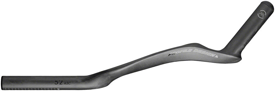 Profile Design 52 ASC Carbon Aerobar Extensions - Carbon 400mm Black - Bicycle Warehouse