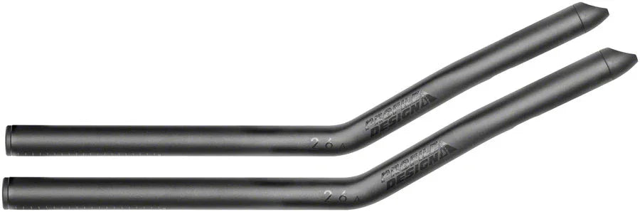 Profile Design 26a Aluminum Aerobar Extensions - Aluminum 400mm Black - Bicycle Warehouse