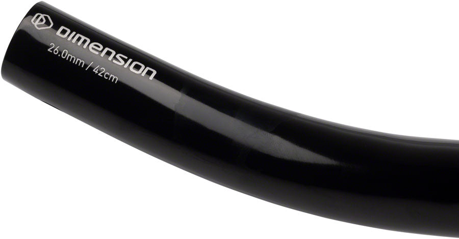 Short Drop Handlebar - Aluminum 26mm 42cm Black - Bicycle Warehouse
